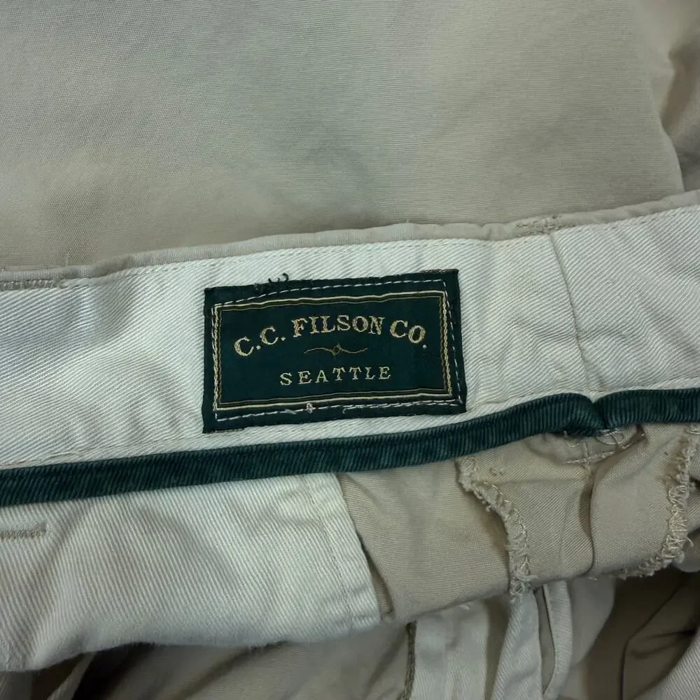 Filson 34/28 men’s beige chino classic pants
